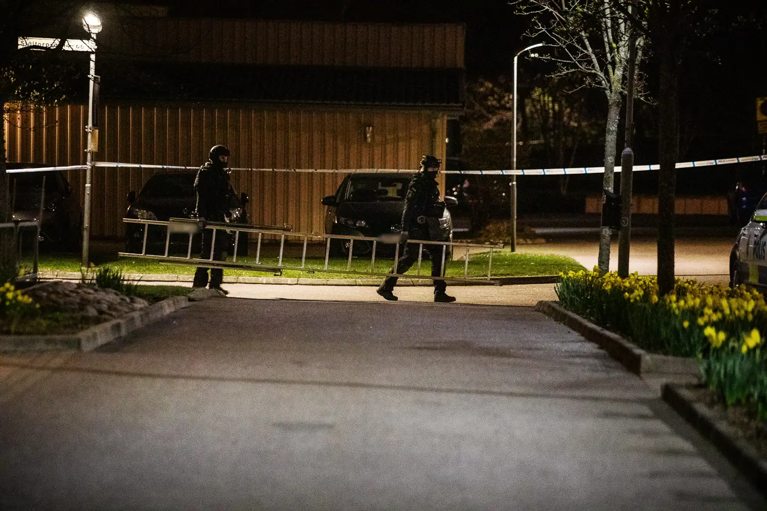 nationella bombskyddet vid polisinsats i bostadsområde