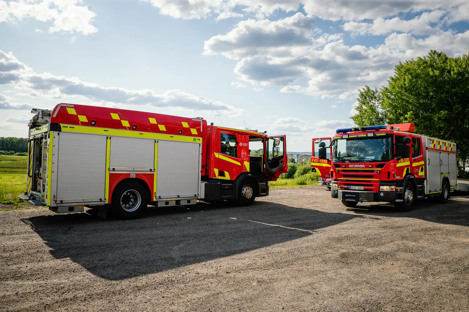 Räddningstjänsten ryckte ut till Järabacken på larm om skogsbrand