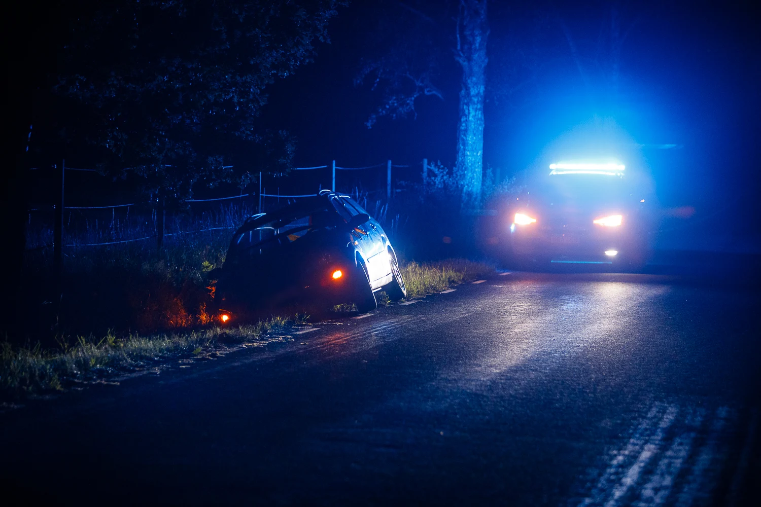Singelolycka på Rogbergavägen