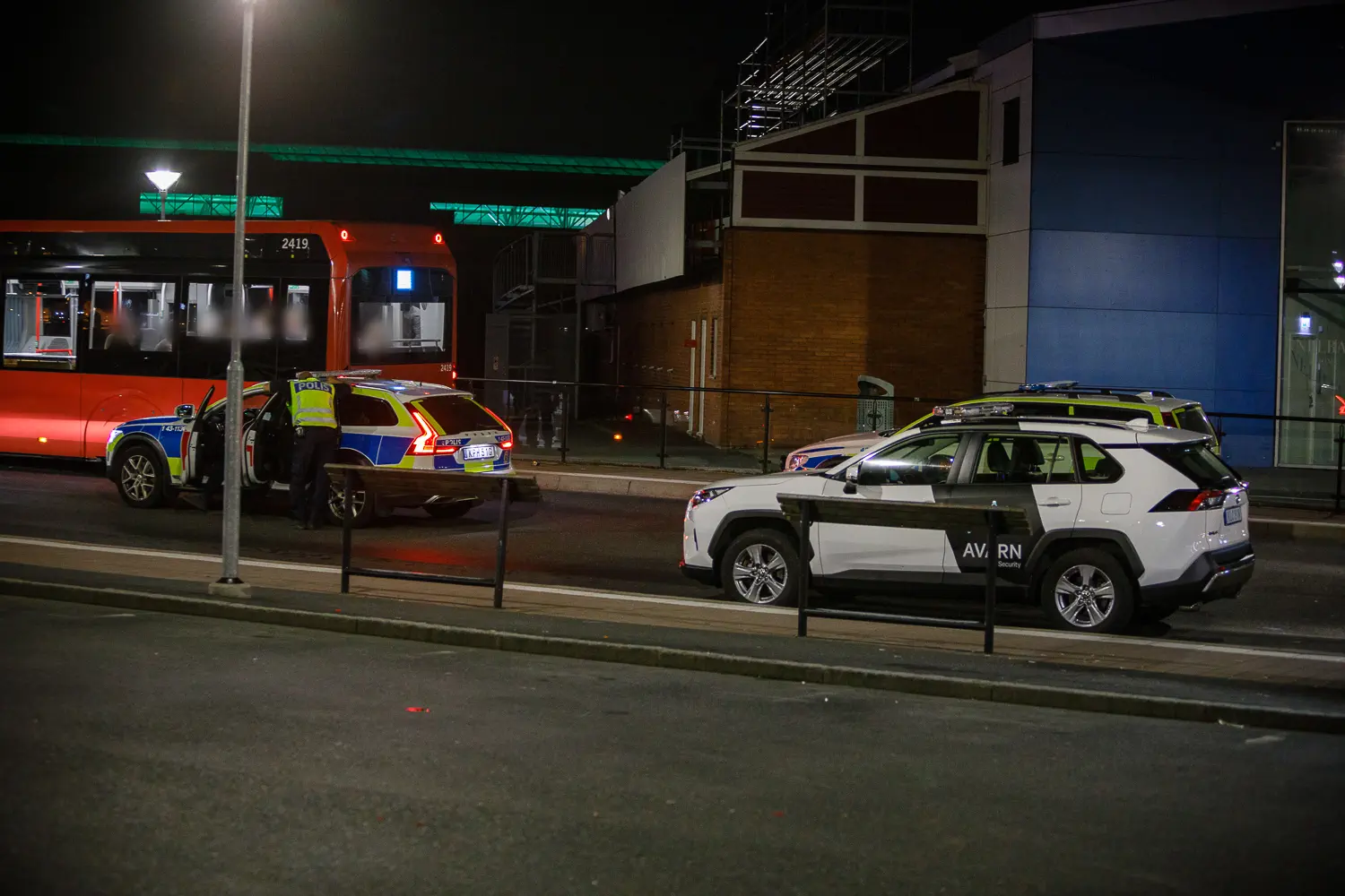 Polis larmades om ordningsstörning