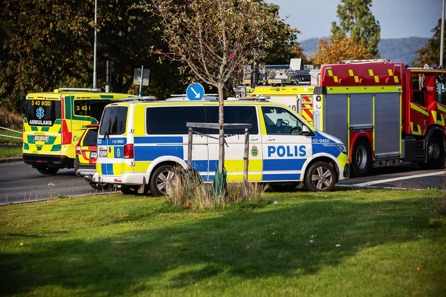Cyklist påkörd av personbil