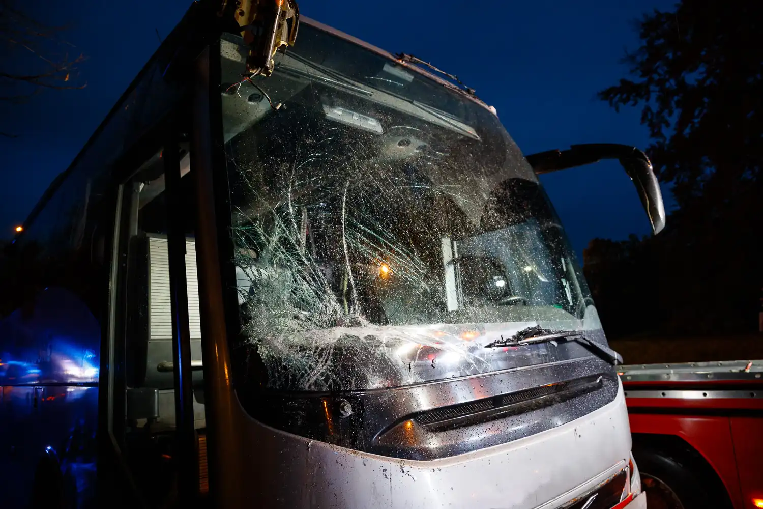 Bussar i krock på Dunkehallavägen