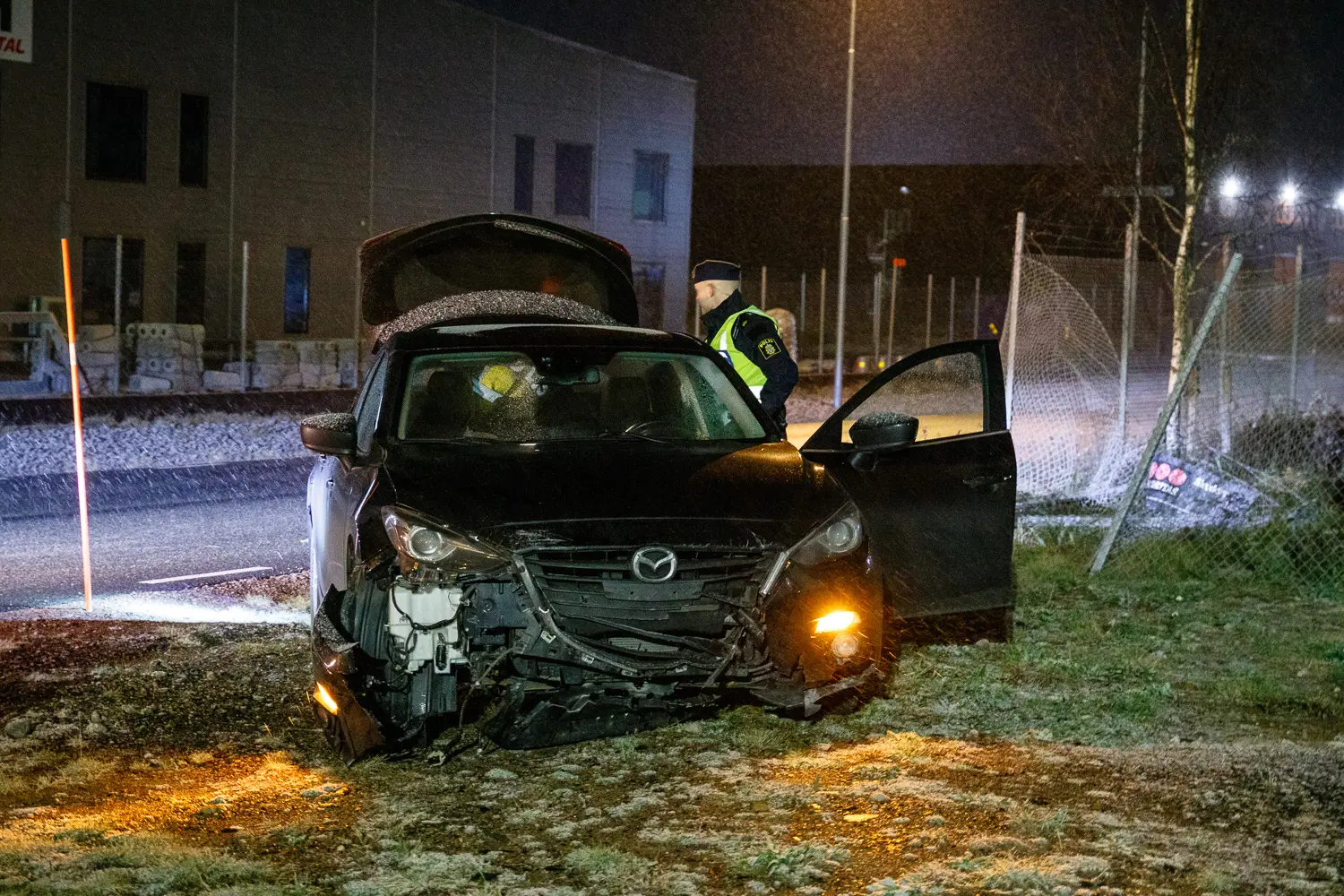 Singelolycka på Mogölsvägen