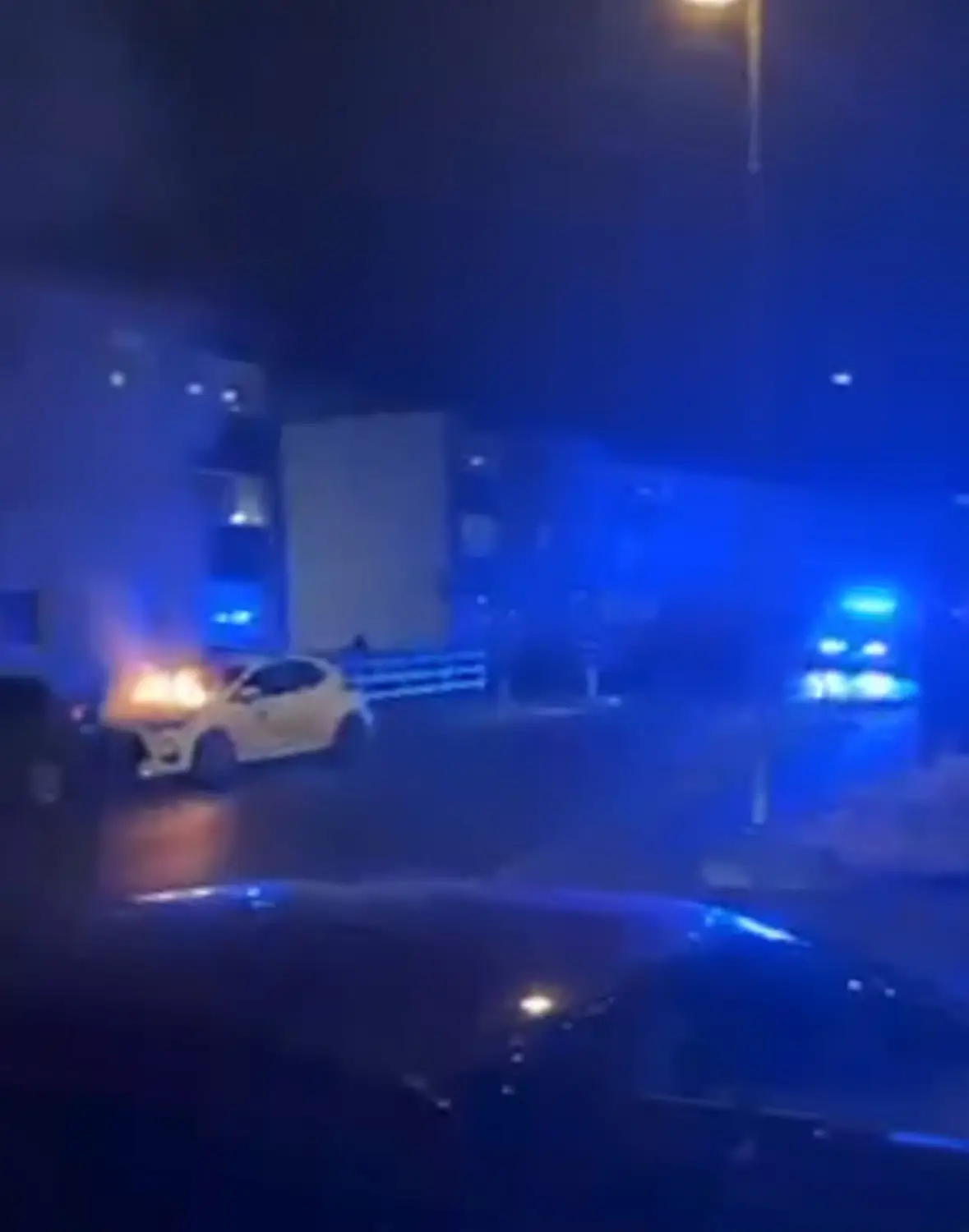 Bilbrand på Tormenåsgatan