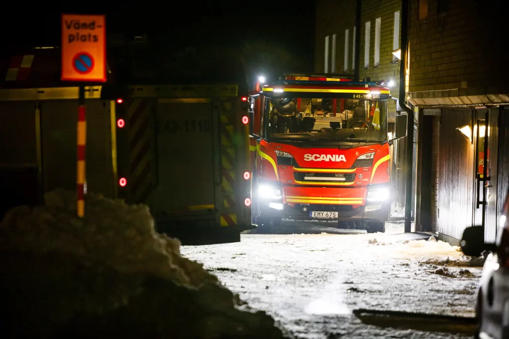 Brand i kök på Ekhagen