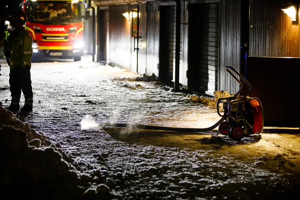 Brand i kök på Ekhagen