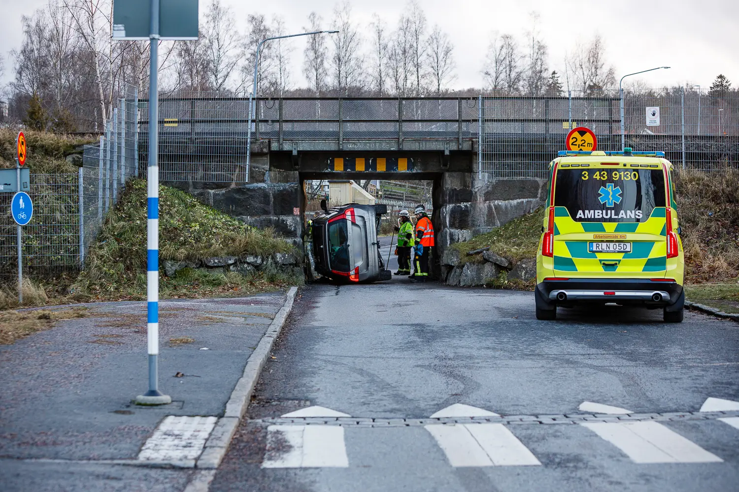 Singelolycka på Södra Apollovägen
