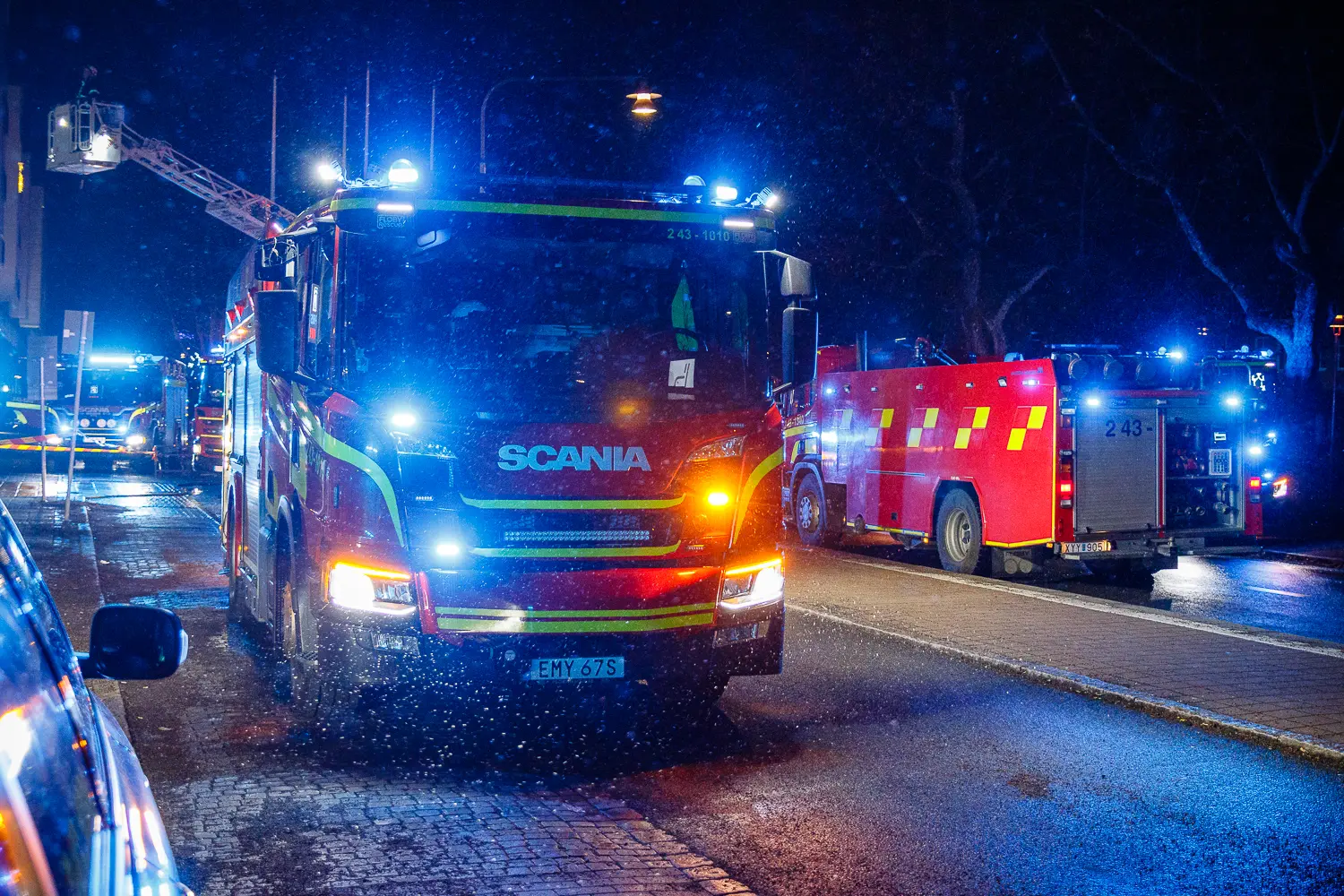 Balkongbrand på Kungsgatan