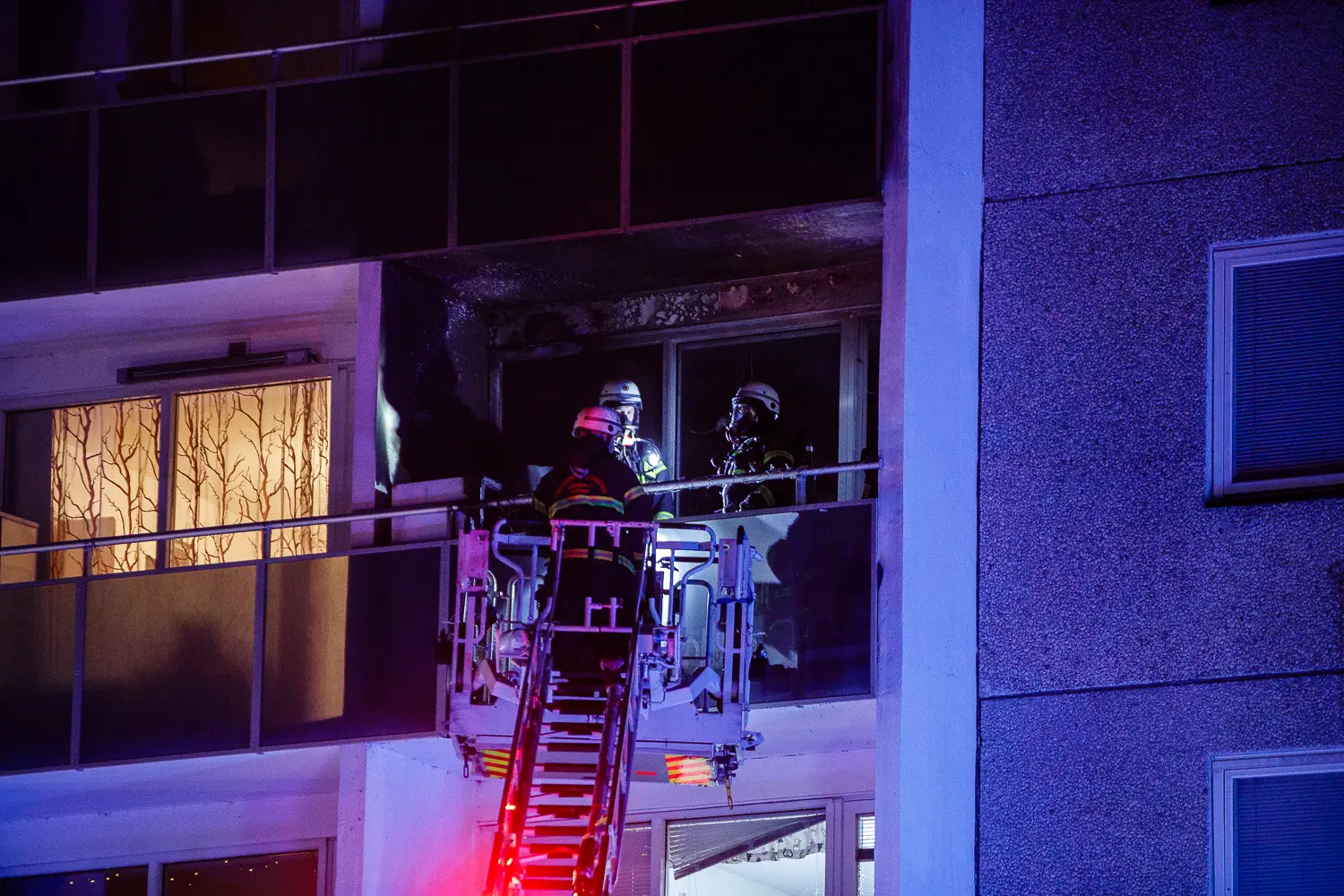 Balkongbrand på Kungsgatan