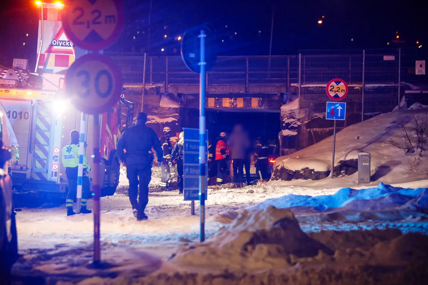 Trafikolycka på Södra Apollovägen