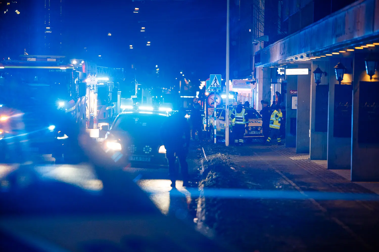Brand i ett lägenhetshus i centrala Jönköping.