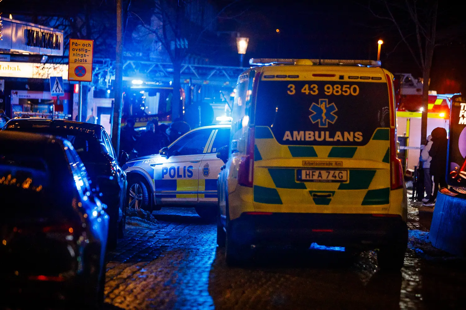 Brand i ett lägenhetshus i centrala Jönköping.