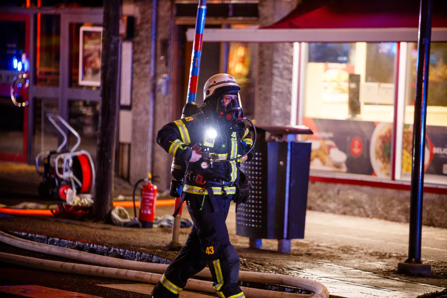 Brand i ett lägenhetshus i centrala Jönköping.