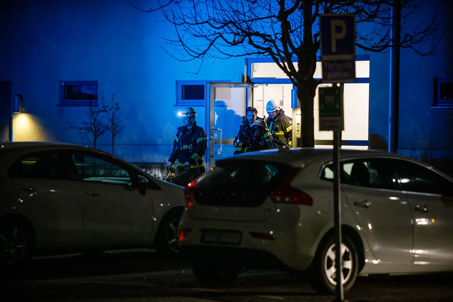 Larm om rök i trapphus
