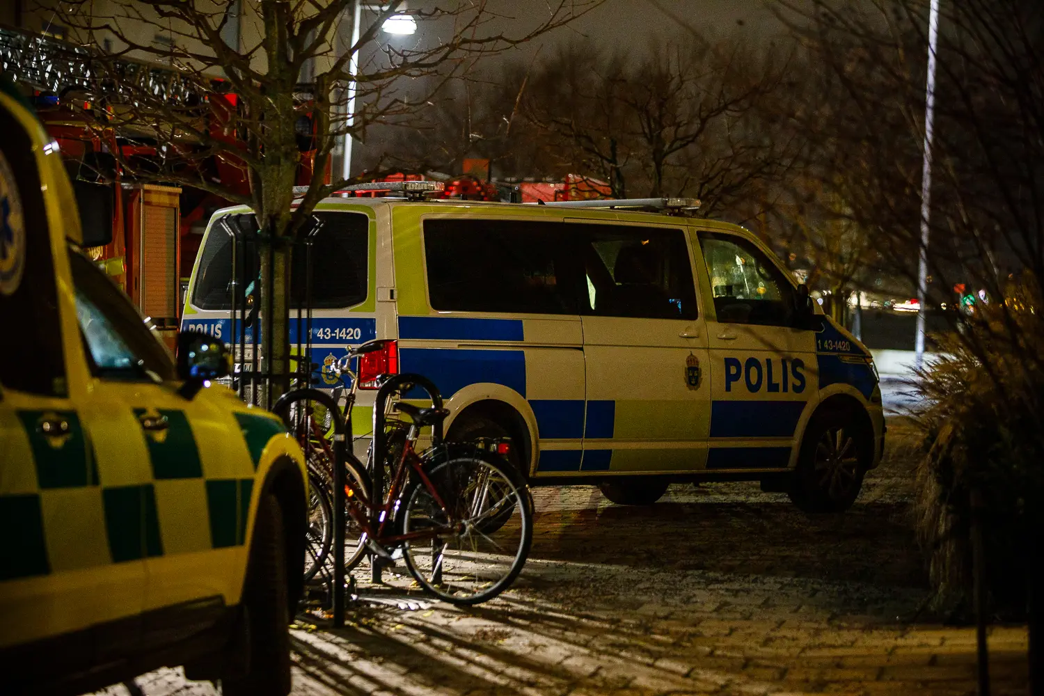 Larm om rök i trapphus