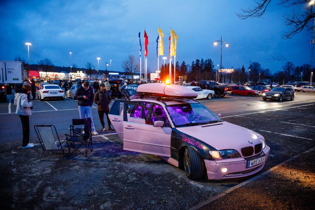 motorträff på A6-parkeringen