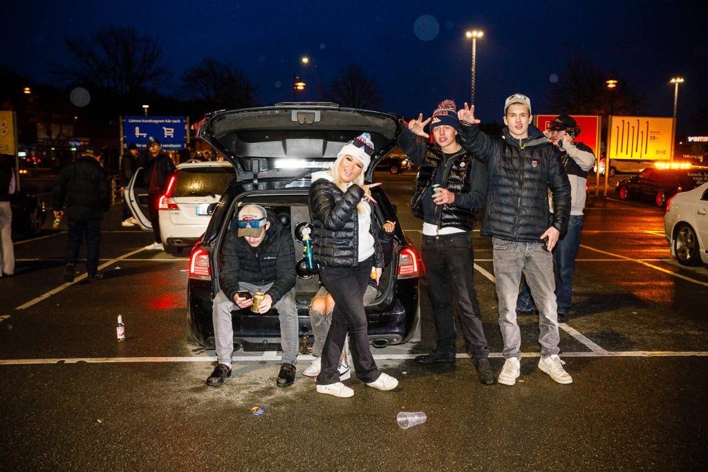 motorträff på A6-parkeringen