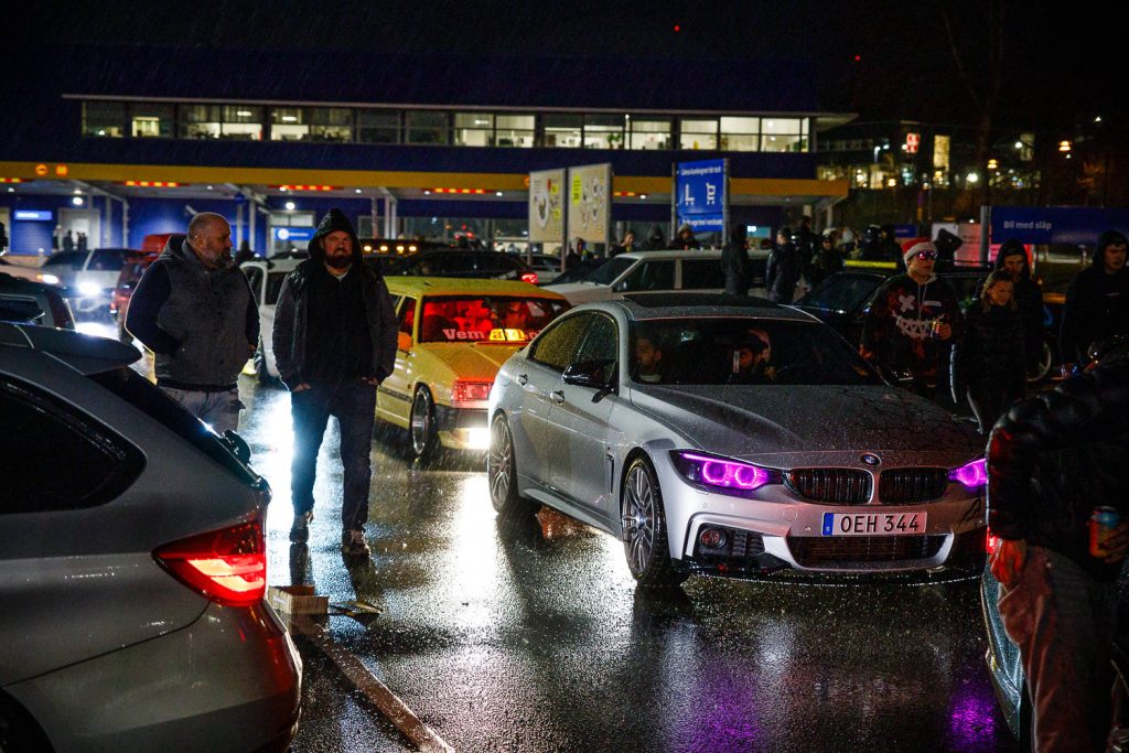 motorträff på A6-parkeringen
