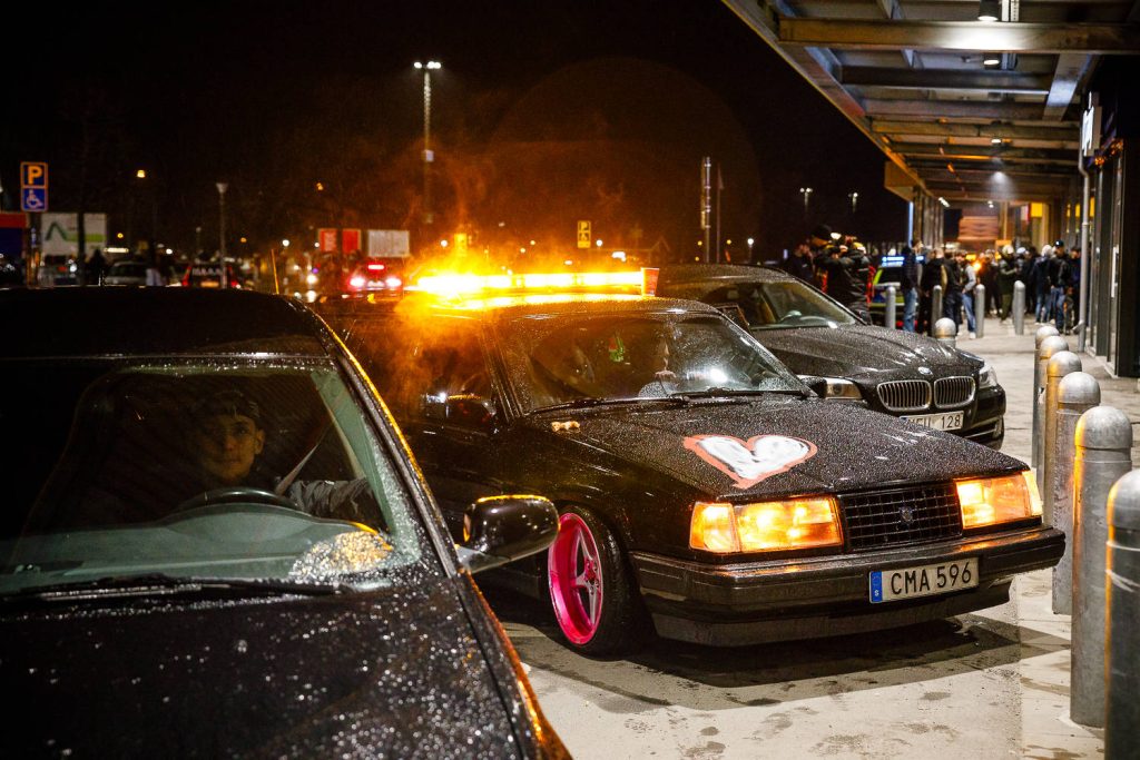 motorträff på A6-parkeringen