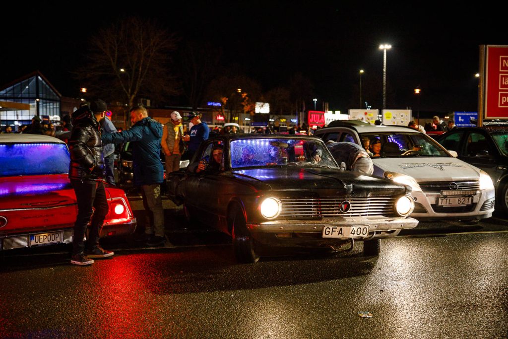 motorträff på A6-parkeringen