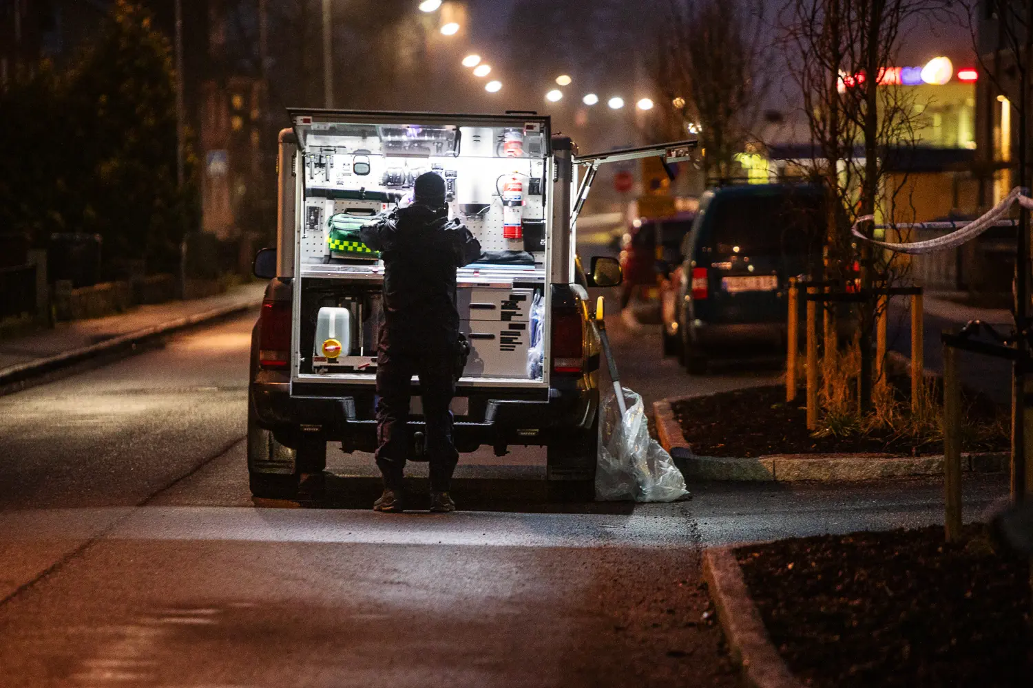 Explosion vid bostadshus i Värnamo