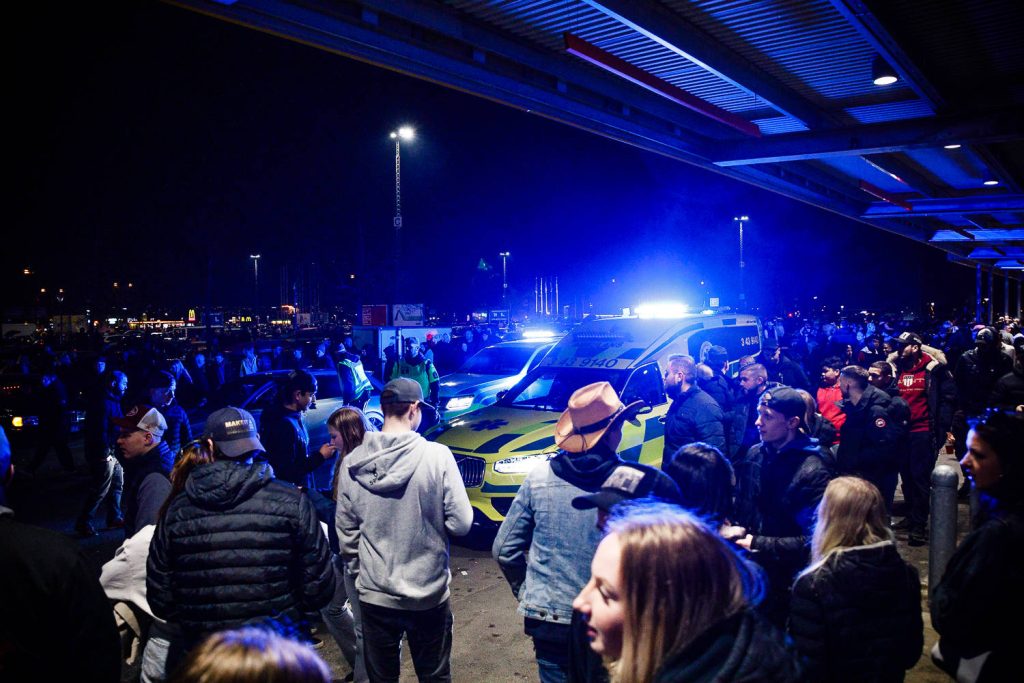 Ambulans på motorträffen på A6-parkeringen
