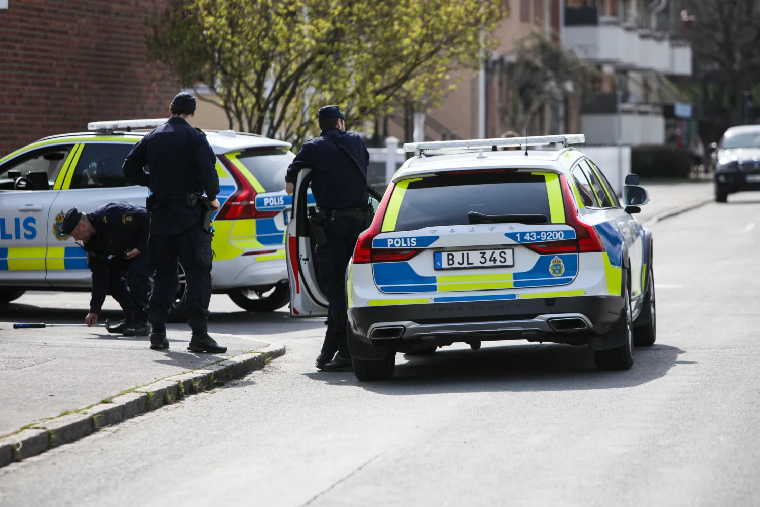 Polisinsats i Huskvarna