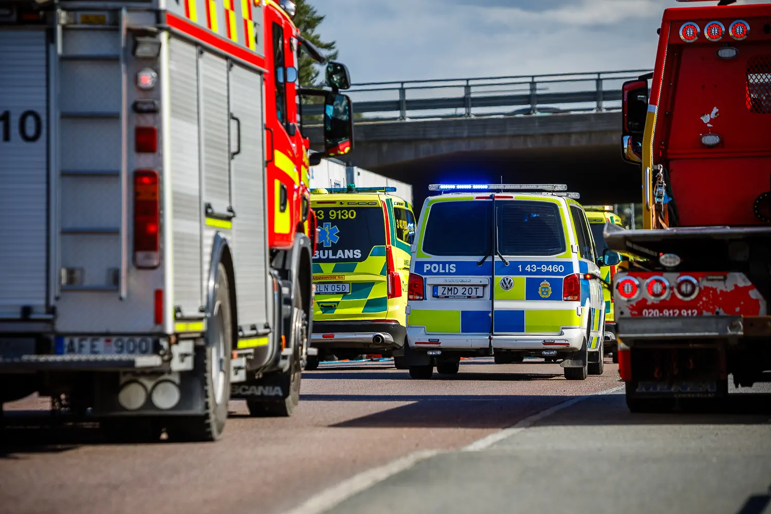 Trafikolycka på Industrigatan i Ljungarum