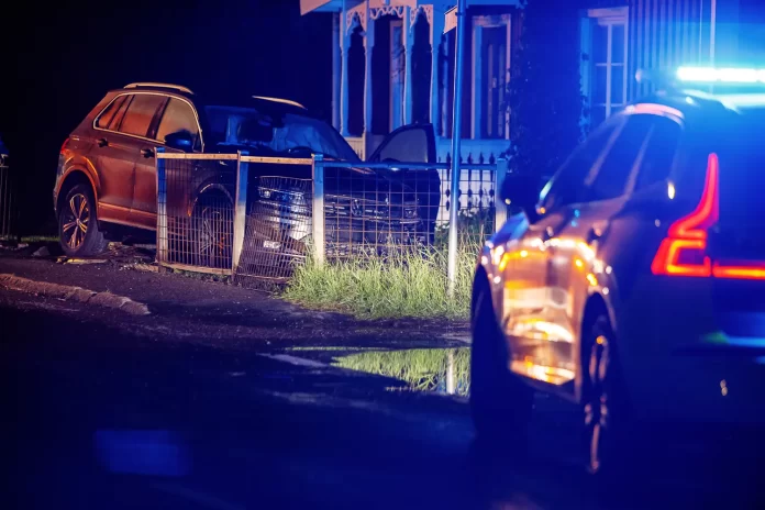 Singelolycka med personbil i Skärstad.