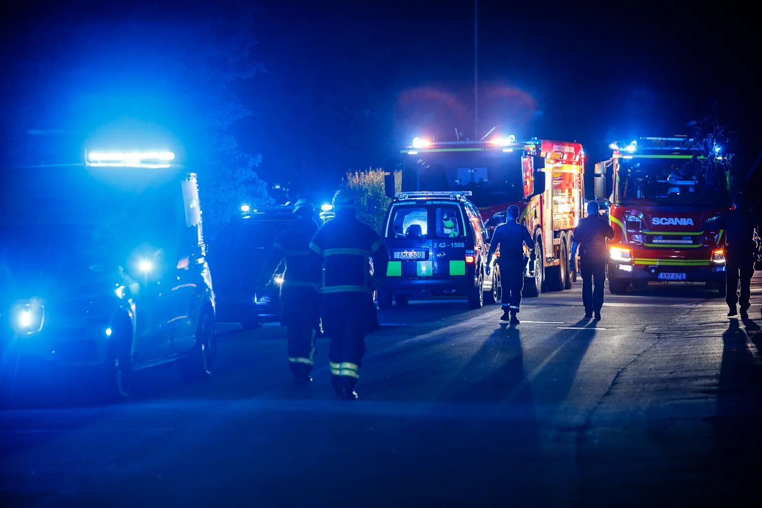 Ambulans och räddningstjänst, Brand i villa i Taberg
