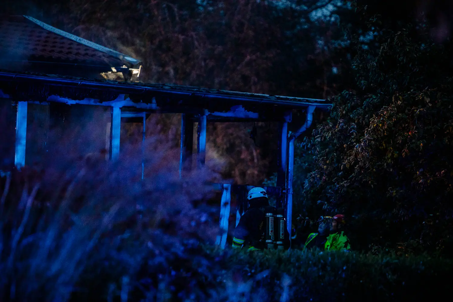 Brand i villa i Taberg