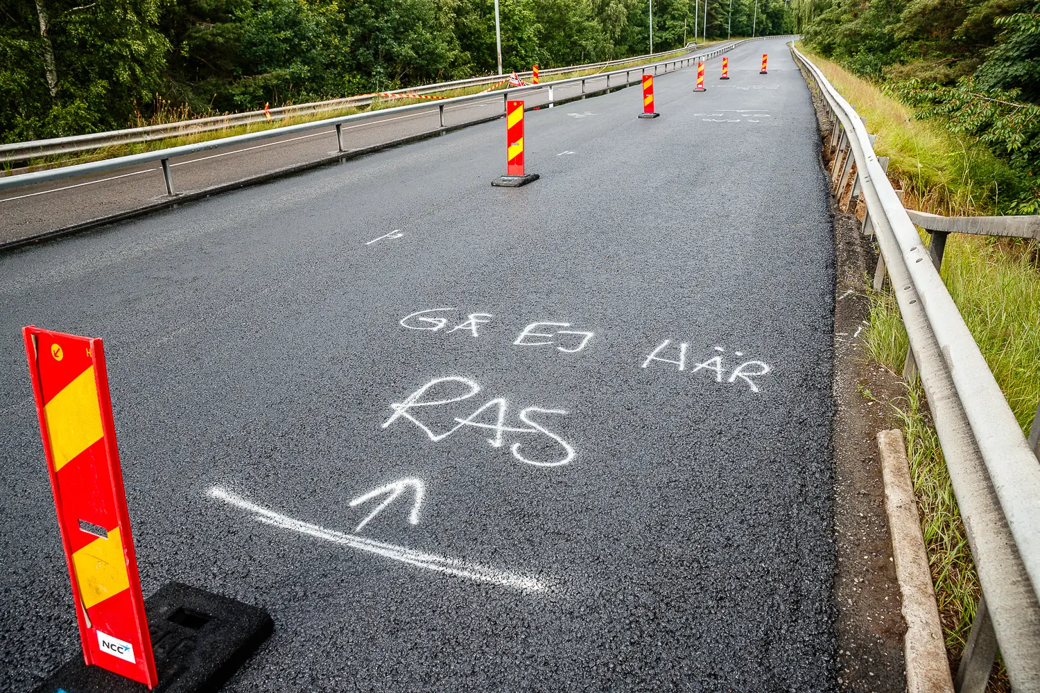 Ras på Norrahammarleden i Jönköping