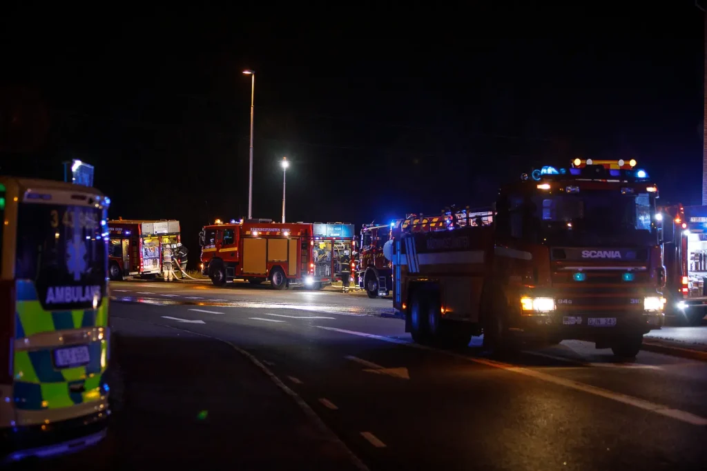 Brand i Mariannelund - lada totalförstörd