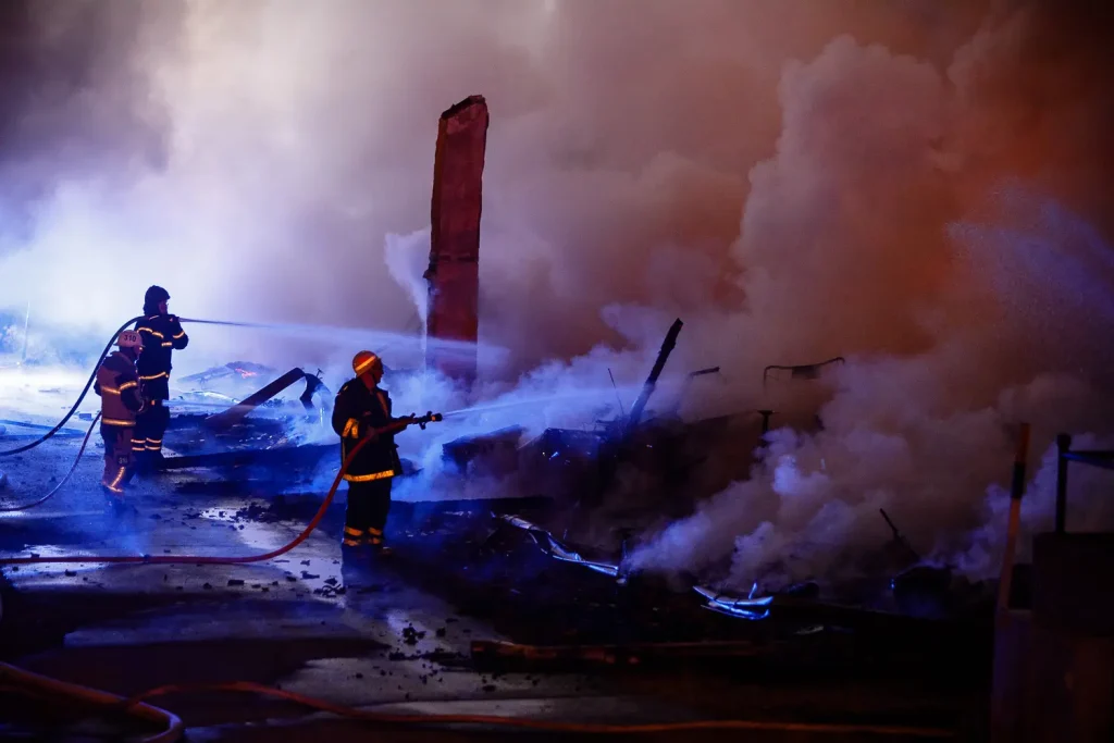 Brand i Mariannelund - lada totalförstörd