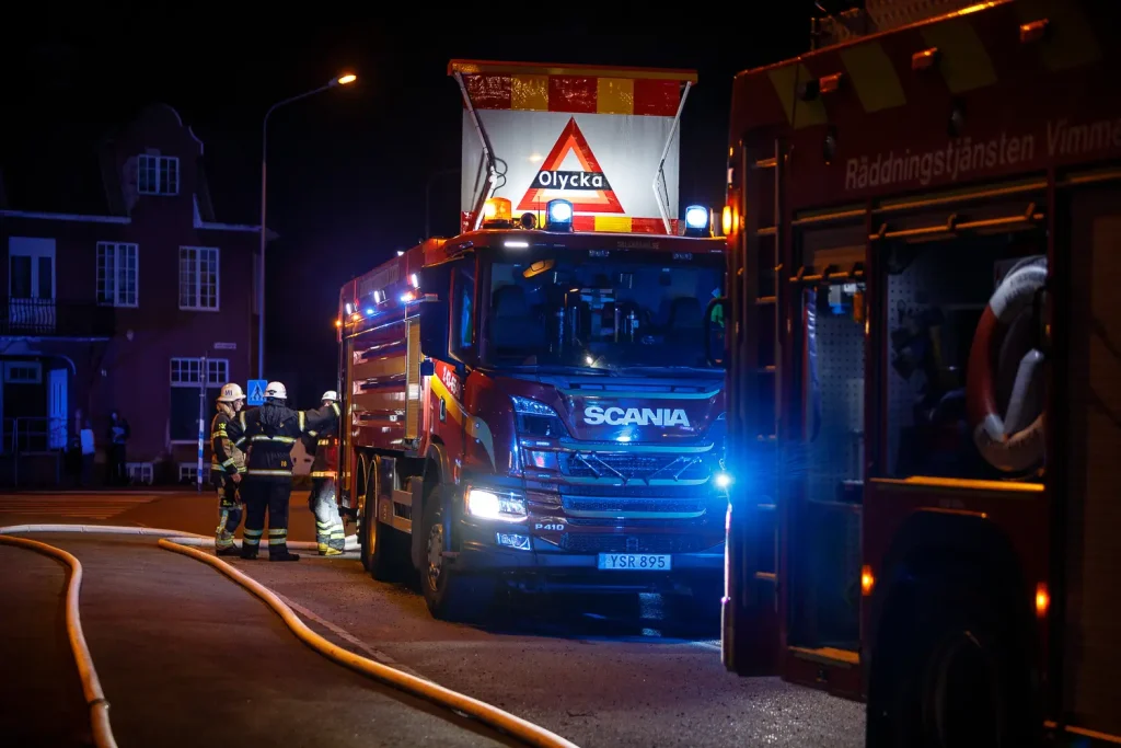 Brand i Mariannelund - lada totalförstörd