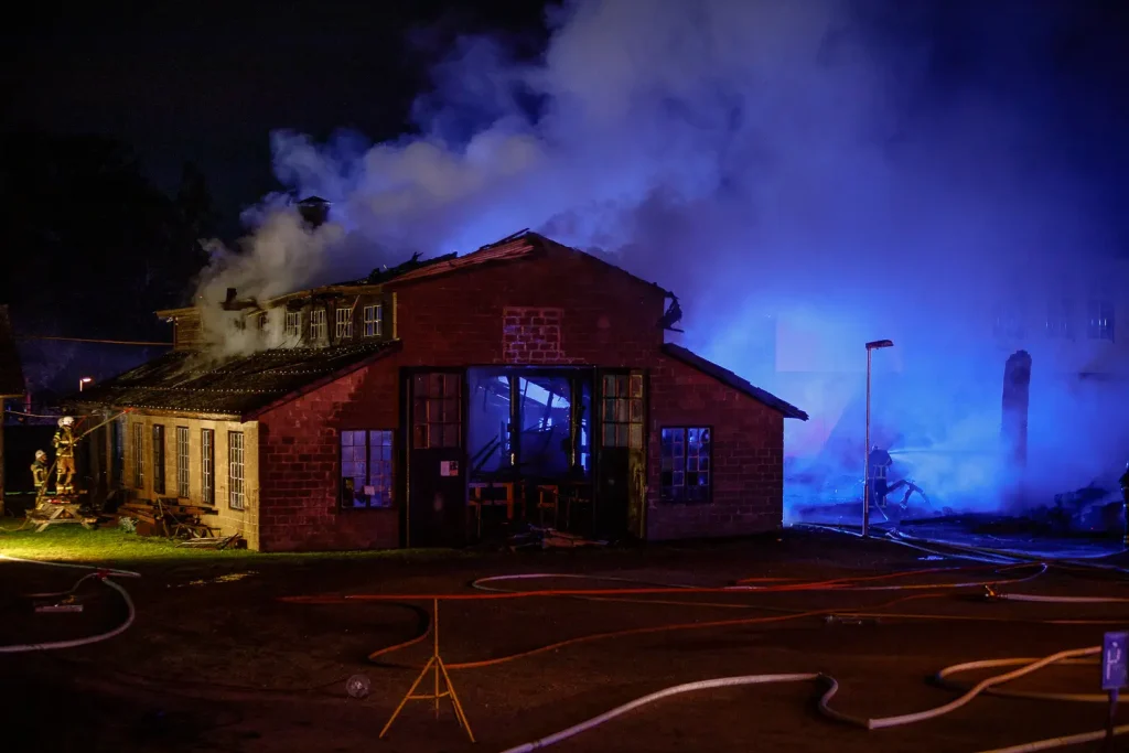 Brand i Mariannelund - lada totalförstörd