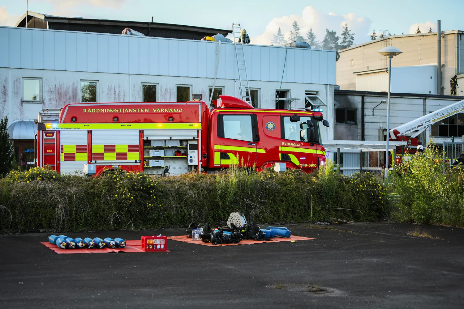 Brand i industri i Bor, Värnamo