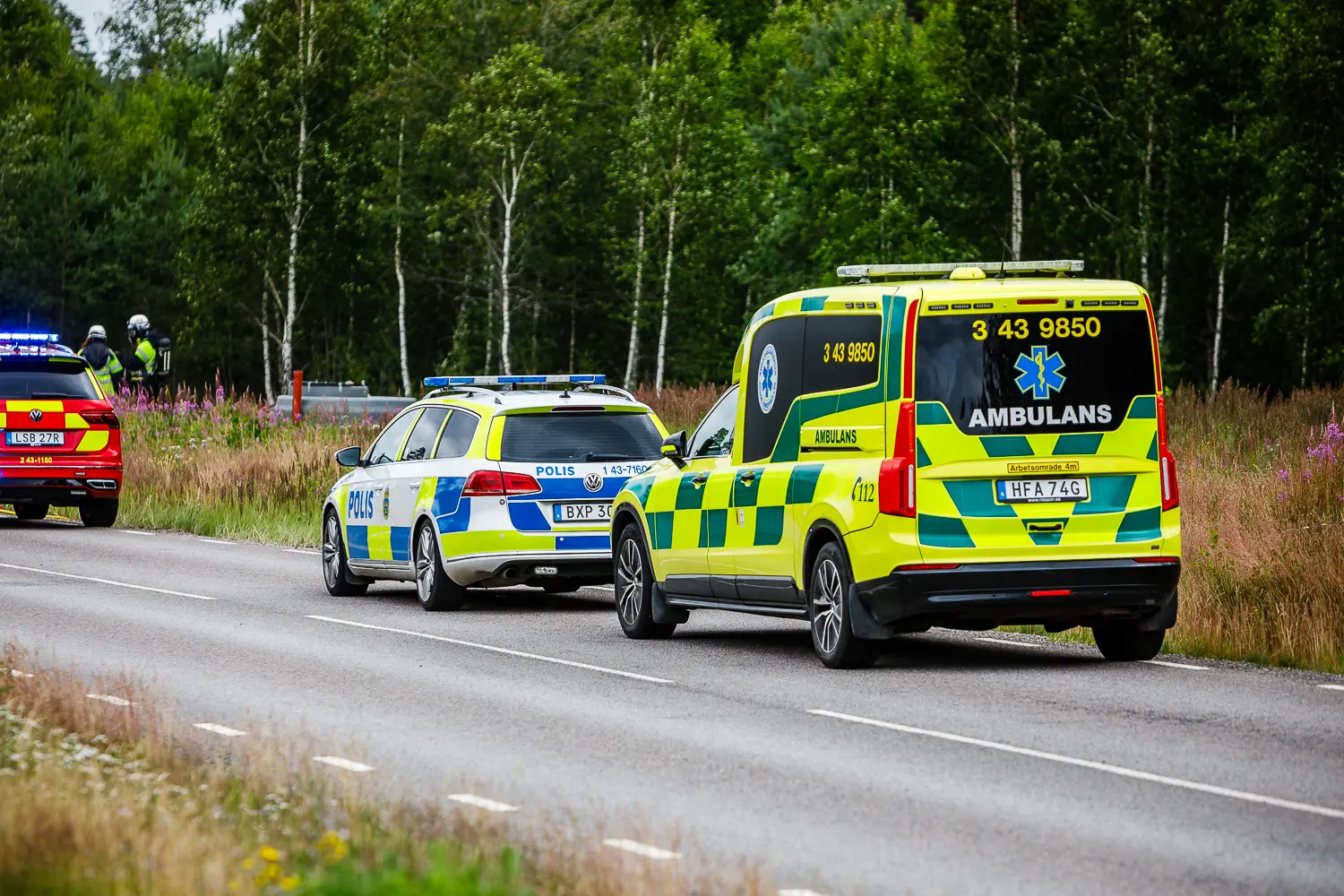 Allvarlig trafikolycka mellan lastbil och personbil i Vaggeryd