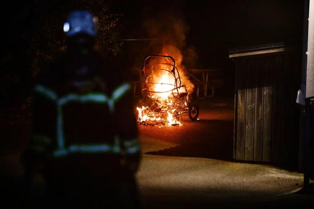 brand i barnvagn