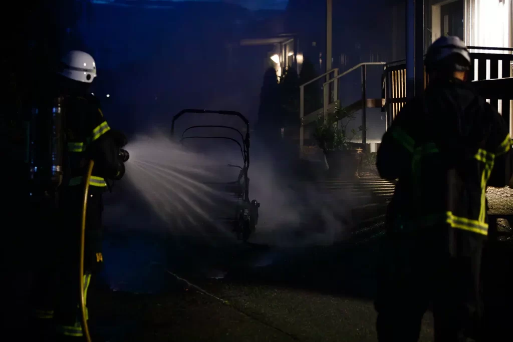 brand i barnvagn