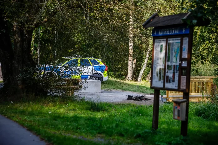 Avspärrning vid Rocksjön, magnetfiskare hittade granat