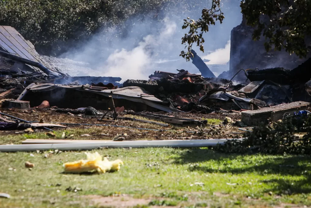 En villa i Mariannelund totalförstördes efter en explosion och brand