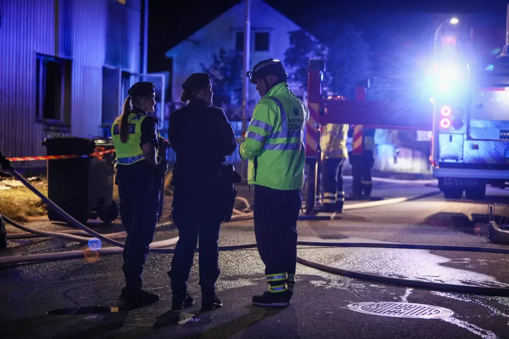 Lägenhetsbrand i centrala Gislaved