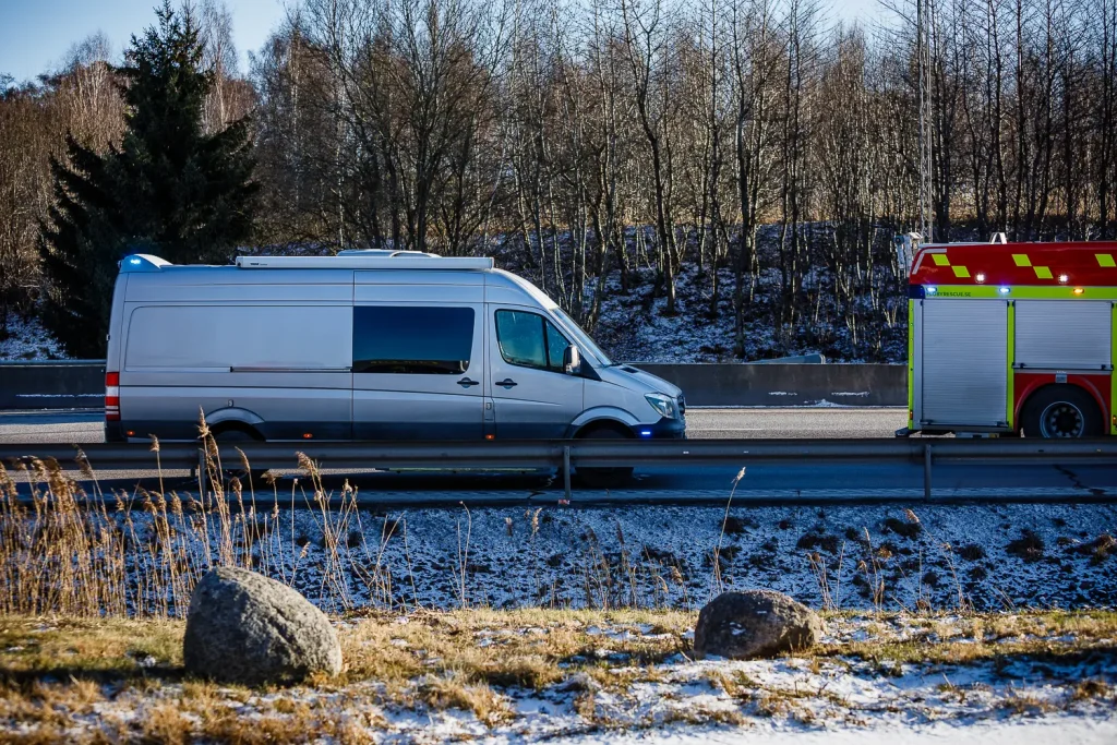 Trafikolycka på E4