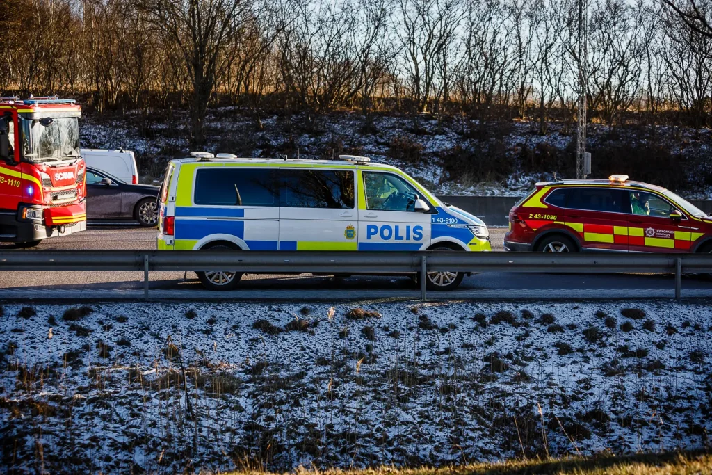 Trafikolycka på E4 i Jönköping orsakade köer