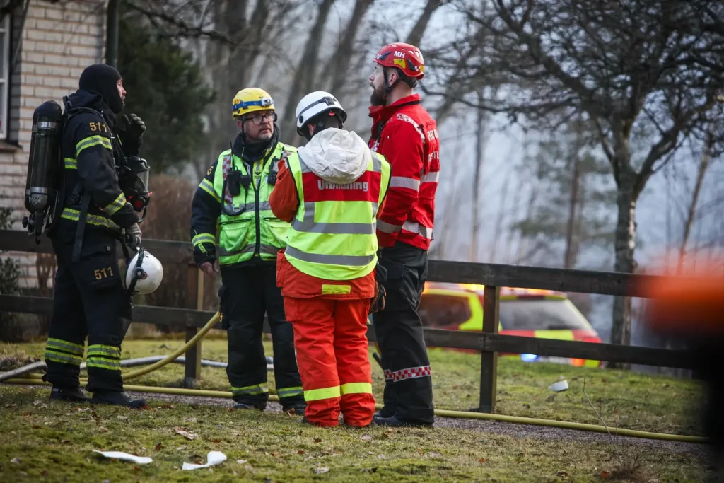 Larm om villabrand i Taberg