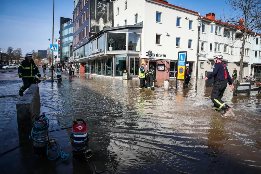 Större vattenläcka i Jönköping
