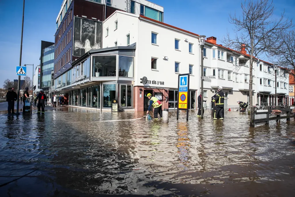 Större vattenläcka i Jönköping
