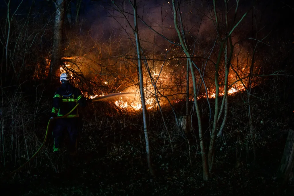 Brand vid Oset badplats