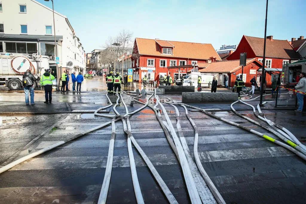 Större vattenläcka i Jönköping